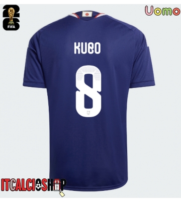 Giappone Takefusa Kubo #8 Prima Maglia Mondiali 2026 Manica Corta